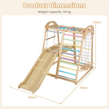 Load image into Gallery viewer, 8-in-1 Jungle Gym Wooden Montessori Climber Playset
