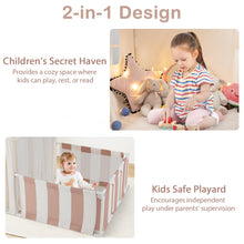 Load image into Gallery viewer, 2 in 1 Indoor Toddler Playhouse Castle Fairy Tents for 3+ Years Old Girls Boys
