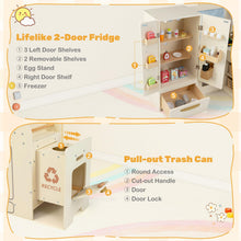 Load image into Gallery viewer, Corner Kitchen Playset with Large Fridge for Toddlers 3+ Years Old
