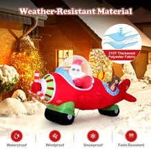 Load image into Gallery viewer, 7.2 Feet Animated Inflatable Santa on Plane
