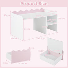 Load image into Gallery viewer, Kids Bookcase, Toy Organizer with Movable Drawer
