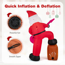 Load image into Gallery viewer, 8.4 Feet Inflatable Santa Claus Pre-lit Xmas Santa Playing Guitar with Music
