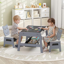 Load image into Gallery viewer, Kids Table and Chairs, Multifunctional Activity Desk with Chalkboard &amp; Whiteboard
