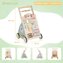 Load image into Gallery viewer, 10 in 1 Toddler Push Along Toy with Activity Center
