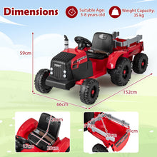 Load image into Gallery viewer, 24V Ride On Tractor with Detachable Trailer for Kids
