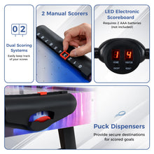 Load image into Gallery viewer, 144 CM Air Hockey Table with 2 Pucks and 2 Pushers for Kids and Adults
