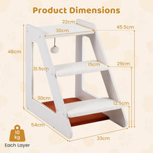 Load image into Gallery viewer, 3-Tier Pet Stair Cat Steps Dog Climber Ladder

