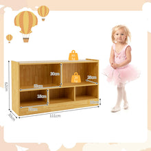 Load image into Gallery viewer, 5-Cubby Wooden Kids Storage Shelf Unit
