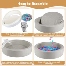 Load image into Gallery viewer, 105 x 24cm Round Foam Balls Pool with Removable PU Cover

