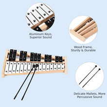 Load image into Gallery viewer, Wooden Xylophone with 2 Mallets &amp; Carrying Bag
