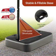 Load image into Gallery viewer, 5.6FT-6.5FT Height Adjustable Basketball Goal System
