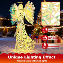 Load image into Gallery viewer, Lighted Angel Christmas Decoration with Flute and 250 LED Lights
