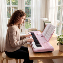 Load image into Gallery viewer, 61 Key Electric Keyboard Piano, Portable Digital Piano with Microphone
