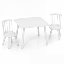 Load image into Gallery viewer, Kids Table and Chair Set, Wooden Toddler Play Table with Solid Wood Legs
