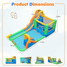 Load image into Gallery viewer, Inflatable Bouncy Castle, 11-in-1 Water Park with Double Slides
