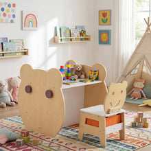 Load image into Gallery viewer, Toddler Table and Chair Set, 3 in 1 Activity Table with Reversible Whiteboard &amp; Chalkboard
