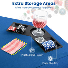Load image into Gallery viewer, 1.2M/48 Inches Foldable Poker Table Top, 8-Player Professional Texas Hold¡¯em Poker Table Mat Layout
