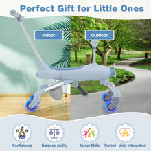 Load image into Gallery viewer, 2 in 1 Kids Ride on Push Car, Push Along Car with Adjustable Handle, LED Lighted Wheels
