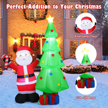 Load image into Gallery viewer, 8 Feet Inflatable Christmas Tree with Santa Claus &amp; Gift Boxes
