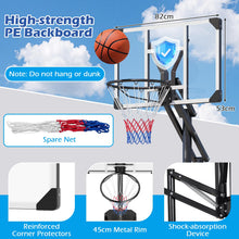 Load image into Gallery viewer, 131-263 cm Height Adjustable Basketball Goal System
