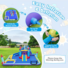 Load image into Gallery viewer, 10 in 1 Inflatable Kids Bouncy Castlek with 2 Slides
