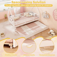 Load image into Gallery viewer, Wooden Kids Bed Frame with Trundle
