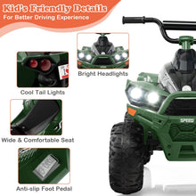 Load image into Gallery viewer, Kids Electric Quad Bike, 12V Battery Powered Toy Car with Music, Lights, Horn
