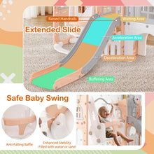 Load image into Gallery viewer, 10 in 1 Toddler Swing and Slide Set Kids Indoor Playground
