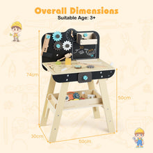 Load image into Gallery viewer, Wooden Construction Tools Workshop with Toy Tools and Accessories
