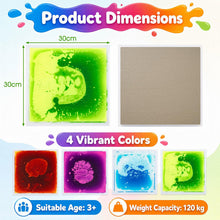 Load image into Gallery viewer, 4-Pack Leakproof Colorful Sensory Mats for Children
