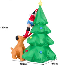 Load image into Gallery viewer, 6FT Inflatable Light Up Christmas Tree with LED Lights
