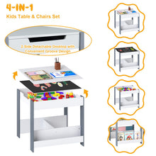 Load image into Gallery viewer, Kids Table and Chairs Set Toddler Wooden Activity Desk
