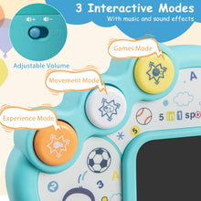 Load image into Gallery viewer, 5 in 1 Toddler Sports Toy Kids Activity Center with Adjustable Basketball Hoop
