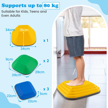 Load image into Gallery viewer, Stepping Stones for Kids, Toddler Balance Stone with Non-Slip Edge (6 Pcs: 34 x 34 x 15cm)
