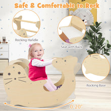 Load image into Gallery viewer, 3 in 1 Kids Wooden Arch Climbing Frame with Sea Lion Pattern
