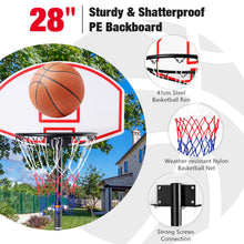 Load image into Gallery viewer, Portable 5.4FT-7FT Adjustable Basketball Backboard Hoop Net System
