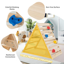 Load image into Gallery viewer, Kids Climbing Frame, Double Sided Wooden Toddler Climber with Colorful Climbing Rocks
