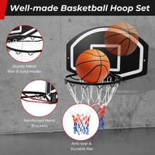 Load image into Gallery viewer, 72 x 45.5cm Wall Mounted Basketball Hoop
