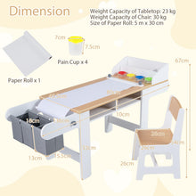 Load image into Gallery viewer, Toddler Craft Desk and Chair, Children Activity Furniture
