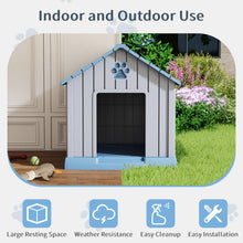 Load image into Gallery viewer, Plastic Dog House with Air Vents and Elevated Floor
