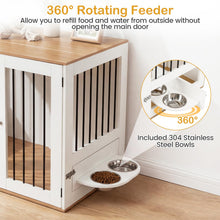 Load image into Gallery viewer, Dog Crate Furniture, Wooden Dogs Cage | 80cm Indoor Puppy Kennel Pet House Side Table

