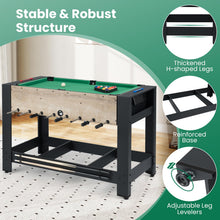 Load image into Gallery viewer, 2-in-1 Swivel Multi Game Table 122 cm Foosball and Pool Combo Table

