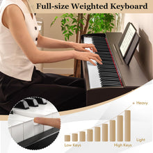 Load image into Gallery viewer, 88-Key Hammer Action Weighted Keyboard Upright Digital Piano for Beginners
