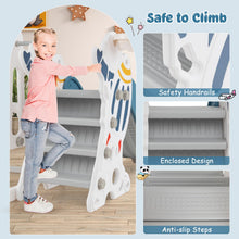 Load image into Gallery viewer, Toddler Swing and Slide Set, 4-in-1 Children Climber and Swing Set with Basketball Hoop
