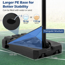 Load image into Gallery viewer, 6.5FT-10FT Height Adjustable Portable Basketball Hoop
