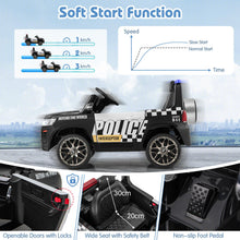 Load image into Gallery viewer, Kids Ride on Police Car, 12V Battery Powered Car with Remote Control
