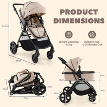 Load image into Gallery viewer, Baby Stroller, Foldable Toddler Pushchair with Adjustable Backrest/Canopy/Handle and Storage Bag
