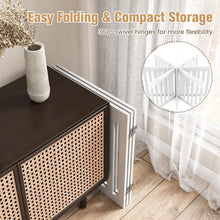 Load image into Gallery viewer, Freestanding Wooden Dog Barrier with 360 Degree Flexible Hinges
