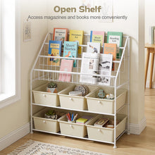 Load image into Gallery viewer, Toy Storage Organizer, Kids Bookshelf with 6 Removable Drawers
