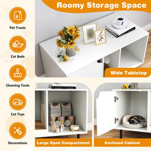 Load image into Gallery viewer, Wooden Cat Litter Box Enclosure
